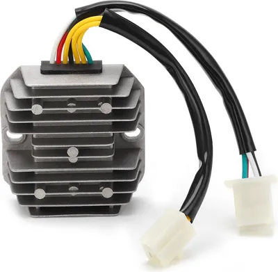 Immagine prodotto di Regolatore di tensione raddrizzatore 7 fili doppia spina lega di alluminio ABS per scooter - ciclomotore ATV 12V