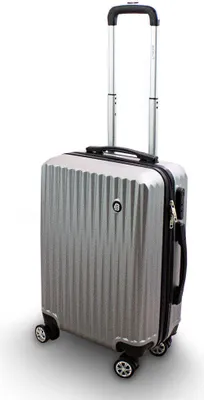 Produktbild von Barut Trolley Hartschalen Koffer Hartschalenkoffer Hardcase Größe M - Modell General (Silber) MS-17268