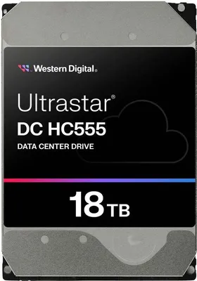 Produktbild von WD Ultrastar DC HC555 8,89cm 3,5Zoll 26.1 18TB 512 7200RPM SAS ULTRA 512E SE P3 DC