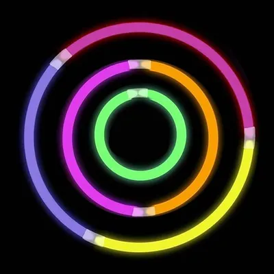 Produktbild von Leuchtende Armbänder, Stirnbänder, fluoreszierende Stäbe, 100 Glühwürmchen-Stäbe