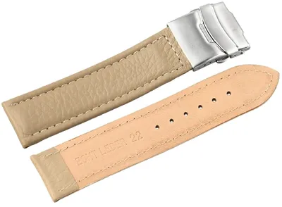 Produktbild von Hochwertiges Lederband,Klapverschluss,24 mm
