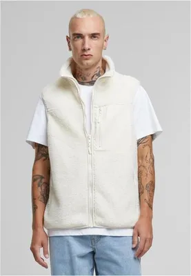 Obrázek produktu pro Pánská vesta Urban Classics Sherpa Vest whitesand - L