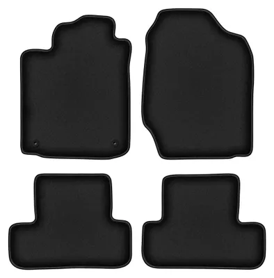 Immagine prodotto di Tappetini in moquette per Toyota Corolla Verso I 2001-2004 (monovolume) – set 4 pezzi, neri, su misura – Wielganizator DURBAN