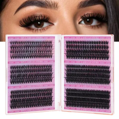 Zdjęcie produktu dla Kępki rzęs Wispy, naturalny wygląd, do samodzielnego aplikowania, czarne, długość 10-16 mm