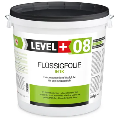 Obrázok produktu pre Tekutá fólia do interiéru, hydroizolácia kúpeľňa kuchyňa sprcha 25Kg, pružná izolácia Level+08