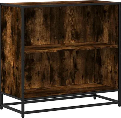 Image de vidaXL Bibliothèque chêne fumé 80,5x35x76 cm Bois composite