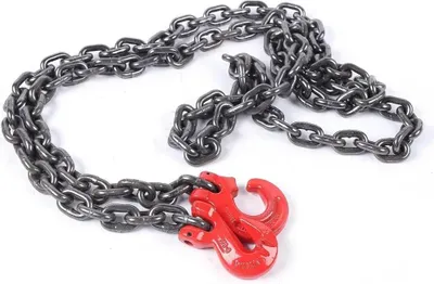 Immagine prodotto di Catena di sollevamento - Catena di sollevamento in acciaio legato - Lunghezza 3 m - Diametro catena 8 mm - Capacità di carico 2 t - Per carrelli elevatori, edilizia, industria mineraria, porti