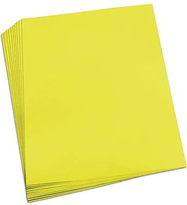 Produktbild von folia Tonpapier DIN A4 130 g/qm limone 100 Blatt