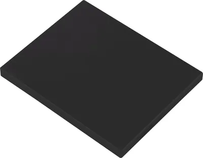 Produktbild von Hawa Junior Abdeckkappe eckig GP/Ordena 70 mit Punktbefestigung für eine Glasstärke von 8-12,7mm, Kunststoff schwarz matt