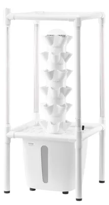 Image de VEVOR Système de culture hydroponique avec lumière de croissance, 30 emplacements Tour hydroponique à 6 niveaux, jardin hydronique pour la maison avec pompe à eau