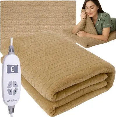 Obrázok produktu pre Elektrická vyhrievaná deka, 180x130cm, 10 režimov, diaľkové ovládanie