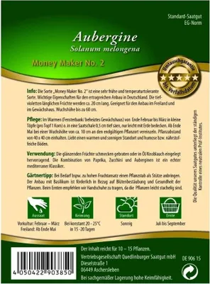 Produktbild von Aubergine, Money Maker No. 2 F1
