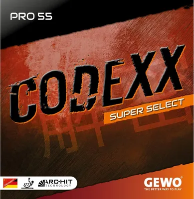 Produktbild von GEWO Belag Codexx Pro 55 SuperSelect schwarz 2,3 mm