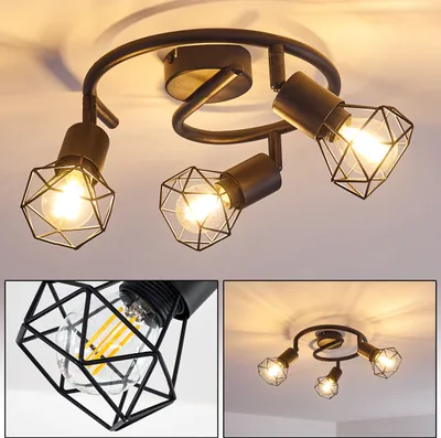 Produktbild von Borio »Borio« verstellbare Deckenlampe aus Metall in Schwarz