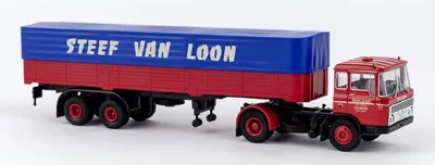 Produktbild von Brekina LKW DAF FT 2600 Pritsche/Plane-Sattelzug Steef v.L. 77 (NL) 85281