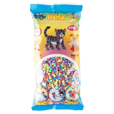 Image de Hama Midi Strijkkralen Pastelmix, 6000st.