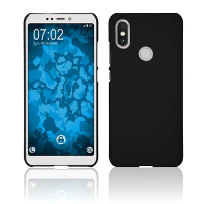 Produktbild von PhoneNatic Case kompatibel mit Xiaomi Mi A2 (Mi 6X) - Hülle schwarz gummiert Hard-case Cover