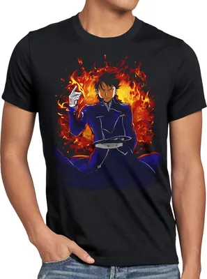 Produktbild von style3 Roy Alchemist Herren T-Shirt fullmetal japan anime