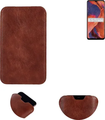 Produktbild von K-S-Trade Schutzhülle Handyhülle kompatibel mit Nokia 3.4 Handytasche Kunstleder Sleeve in braun