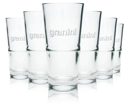 Produktbild von 6x Granini Glas 0,5l Longdrinkgläser Cocktailgläser Trinkgläser V-Form Geeicht