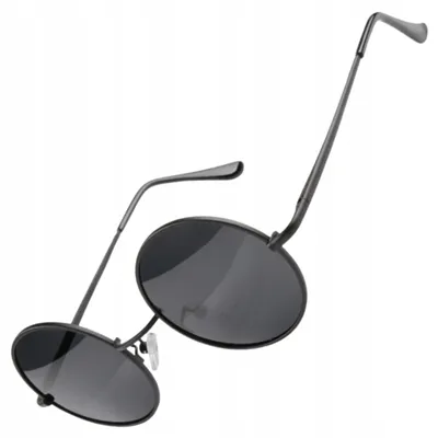 Produktbild von EdiBazzar LENONKI Retro Vintage Sonnenbrille Metall Schwarz