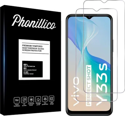 Obrázek produktu pro Tvrzené sklo pro Vivo Y33S [2 ks] Screen Protector Film Anti-scratch Glass Resistant Phonillico®
