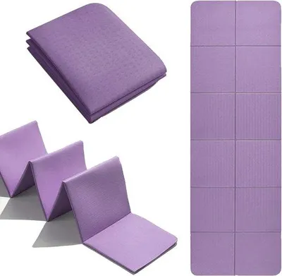 Obrázek produktu pro Sportovní podložka – fitness podložka, podložka pro pilates – pro cvičení doma – protiskluzová, bez zápachu – 183x61 cm – fialová
