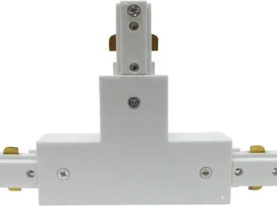 Image de Connecteur LED en T pour Rail Monophasé BLANC