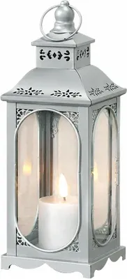 Produktbild von Kerzenhalter aus Silber, 34 cm, Metall, für den Außenbereich
