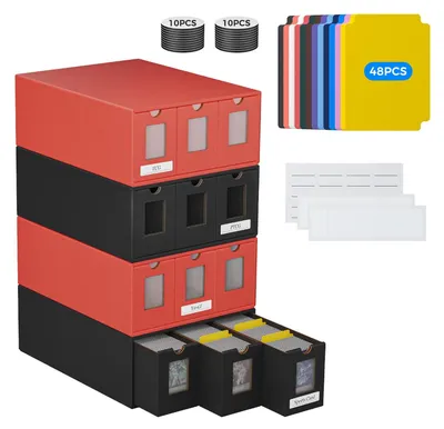 Image de Boîte de rangement pour cartes à collectionner, capacité pour plus de 12 000 cartes