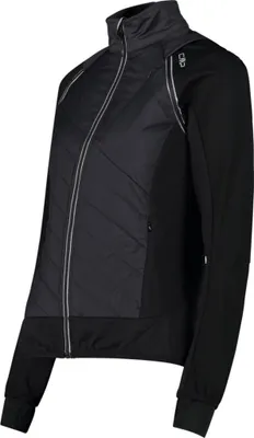 A studio shot of a black jacket.