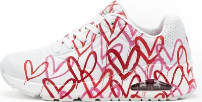 Produktbild von Skechers Damen Sneakers Weiß 155507-WRPK Grösse 37,5