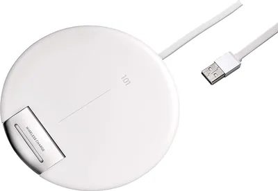 Produktbild von EMOS Wireless Charger Ladepad 2 A / 10 W Qi Ladestation mit 1m USB-Kabel für iPhone, Samsung Galaxy, LG, Sony, Pixel und mehr, einstellbar als Ständer, V0121