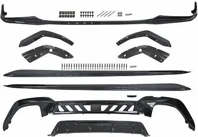 Produktbild von DIEDERICHS Spoilerlippe 1219069 Vorne Hinten für BMW 3 Limousine (G20)