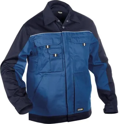 Imagen del producto de Chaqueta de trabajo DASSY modelo LUGANO, talla 4XL, color azul real/azul marino