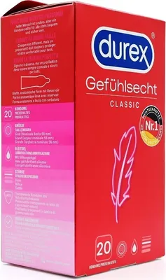 Immagine prodotto di Preservativi Durex Gefühlsecht classic 20 pz
