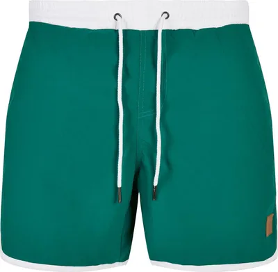 Produktbild von TB2050 - Retro Swimshorts white/green 3XL