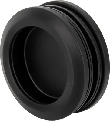 Produktbild von SCHMIDT security tools Einlassgriff B Edelstahl Schwarz Muschelgriff Türgriff