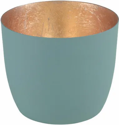Produktbild von Gift Company Windlicht Madras M, Teelichthalter, Kerzenhalter, Eisen, Yucca, Gold, 8.5 cm, 77924