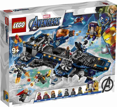 Produktbild von LEGO 76153 Super Heroes Marvel Avengers - Helicarrier Spielzeug mit Iron Man, Thor & Captain Marvel, Super Heroes Serie