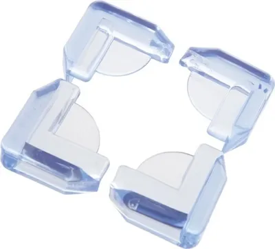 Image de Dreambaby protège-coins en silicone, 4 pièces, transparent