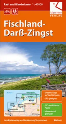 Obrázok produktu pre Cyklistická a turistická mapa Fischland-Darß-Zingst 1 : 40 000