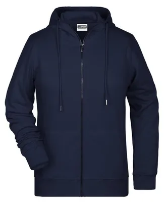 Produktbild von James and Nicholson - Hoodie mit durchgehendem Reißverschluss für Damen LT2777 (S) (Marineblau)