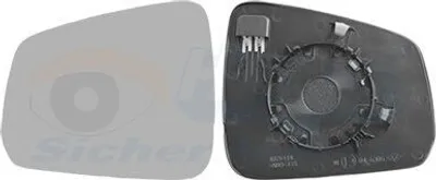 Produktbild von VAN WEZEL Spiegelglas Außenspiegel Links für VW Caddy V Kombi (SBB, SBJ) Konvex Beheizbar 5707837