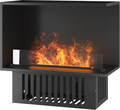 Image de Cheminée À Vapeur Encastrable Corner R800, Flammes Multicolores, Effet 3D Et Contrôle Par App, Réservoir De 1,2 L - 80 Cm