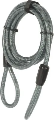 Immagine prodotto di Lucchetto per bicicletta YALE YC1/10/220/1, 2,2 m, spirale, cavo in acciaio, nero e grigio, lucchetto per bicicletta