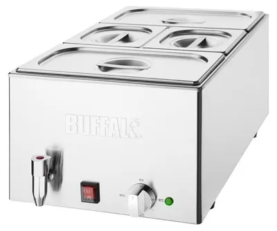 Image de Bain-marie Professionnel avec Robinet et Bacs GN - Buffalo