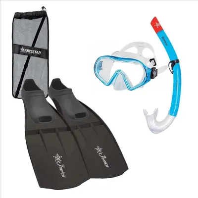 Immagine prodotto di Abysstar Logo Set Snorkeling Blu, Nero EU 41-42 Blu, Nero EU 41-42