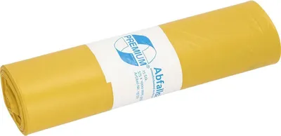 Produktbild von DEISS Premium 13730 - 575x1000 mm, LDPE, gelb, 70 Liter - B01987KIXE | Rolle (25 Stück)