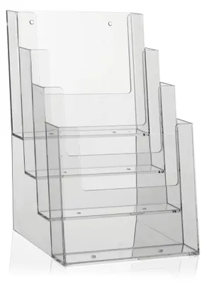 Produktbild von Taymar® DIN A5 Prospektständer mit 4 Etagen, Transparent